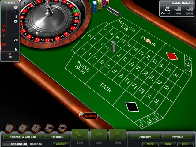 francuska ruletka plansza